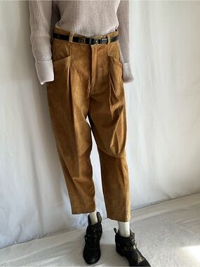 Vintage Camel Suede Riding Pants Equestrian Leather Knee Patch 30 Heritage